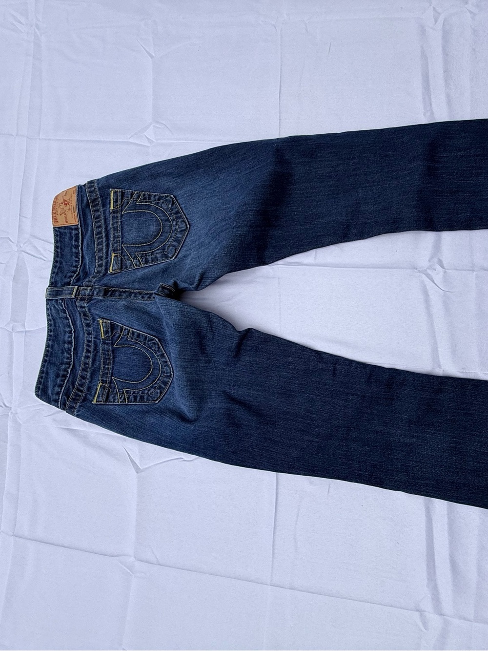 #55 size(26) True Religion Dark Indigo boot cut jeans